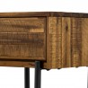 Armen Living Cusco Rustic Acacia Single Drawer Night stand In Antique Acacia 07
