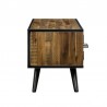 Armen Living Cusco Rustic Acacia TV Stand Side