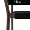 Doris Indoor Outdoor Dining Chair in Dark Eucalyptus Wood with Black Rope - Set of 2 6 - Doris Indoor Outdoor Dining Chair in Dark Eucalyptus Wood with Black Rope - Set of 2 6