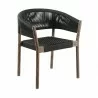 Doris Indoor Outdoor Dining Chair in Light Eucalyptus Wood with Charcoal Rope - Set of 2 6 - Doris Indoor Outdoor Dining Chair in Light Eucalyptus Wood with Charcoal Rope - Set of 2 6