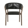 Doris Indoor Outdoor Dining Chair in Light Eucalyptus Wood with Charcoal Rope - Set of 2 3