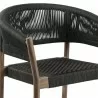 Doris Indoor Outdoor Dining Chair in Light Eucalyptus Wood with Charcoal Rope - Set of 2 4 - Doris Indoor Outdoor Dining Chair in Light Eucalyptus Wood with Charcoal Rope - Set of 2 4