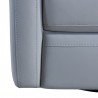 Armen Living  Desi Contemporary Swivel Accent Chair in Grey Genuine Leather  003