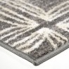 Daisy Contemporary 5x8 Area Rug in Grey/Cream - Rug Edge
