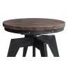 Armen Living Dayton Industrial Coffee Table in Industrial Gray and Pine Wood Top Half