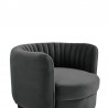 Davy Dark Gray Velvet Swivel Accent Chair 2