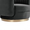 Davy Dark Gray Velvet Swivel Accent Chair 6