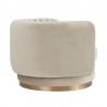 Davy Taupe Velvet Swivel Accent Chair with Gold Base 7