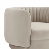 Davy Taupe Velvet Swivel Accent Chair with Gold Base 3