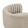 Davy Taupe Velvet Swivel Accent Chair with Gold Base 6