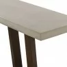 Armen Living Elodie Gray Concrete and Dark Gray Oak Rectangle Console Table Corner - Armen Living Elodie Gray Concrete and Dark Gray Oak Rectangle Console Table Corner