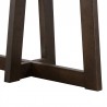 Armen Living Elodie Gray Concrete and Dark Gray Oak Rectangle Console Table Legs