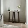 Armen Living Elodie Gray Concrete and Dark Gray Oak Rectangle Console Table - Armen Living Elodie Gray Concrete and Dark Gray Oak Rectangle Console Table