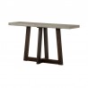 Armen Living Elodie Gray Concrete and Dark Gray Oak Rectangle Console Table Side