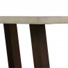 Armen Living Elodie Gray Concrete and Dark Gray Oak Rectangle Coffee Table