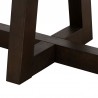 Armen Living Elodie Gray Concrete and Dark Gray Oak Rectangle Coffee Table Bottom