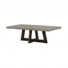 Armen Living Elodie Gray Concrete And Dark Gray Oak Rectangle Dining Table In Dark Grey  01