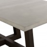 Armen Living Elodie Gray Concrete And Dark Gray Oak Rectangle Dining Table In Dark Grey  05