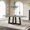 Armen Living Elodie Gray Concrete And Dark Gray Oak Rectangle Dining Table In Dark Grey  - Armen Living Elodie Gray Concrete And Dark Gray Oak Rectangle Dining Table In Dark Grey 