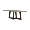 Armen Living Elodie Gray Concrete And Dark Gray Oak Rectangle Dining Table In Dark Grey  03