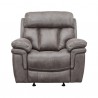 Armen Living Estelle Power Recliner Chair in Gunmetal Fabric- Front