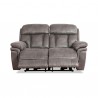 Armen Living Estelle Power Loveseat in Gunmetal Fabric  04