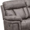 Armen Living Estelle Power Loveseat in Gunmetal Fabric  09