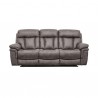 Armen Living Estelle Power Reclining Sofa in Gunmetal Fabric Front