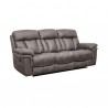 Armen Living Estelle Power Reclining Sofa in Gunmetal Fabric Side