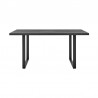 Armen Living Fenton Dining Table With Charcoal / Gray Top And Black Base 02