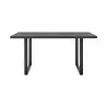 Armen Living Fenton Dining Table With Charcoal / Gray Top And Black Base 02 - Armen Living Fenton Dining Table With Charcoal / Gray Top And Black Base 02