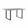 Fenton Dining Table with Gray Top and Black Base 03 - Fenton Dining Table with Gray Top and Black Base 03
