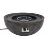 Castaic Outdoor Patio Fire Pit in Brown with Concrete Texture Finish - Front