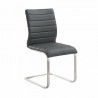 Fusion Contemporary Side Chair In Gray and Stainless Steel - Set of 2 02