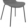 Gillian Modern Dark Gray Faux Leather and Metal Dining Room Chairs - Set of 2 03