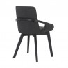 Greisen Modern Charcoal Wood Dining Room Chair 04