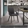Greisen Modern Charcoal Wood Dining Room Chair - Greisen Modern Charcoal Wood Dining Room Chair