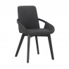 Greisen Modern Charcoal Wood Dining Room Chair 03
