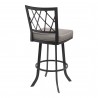 Giselle Contemporary 26" Counter Height Barstool - Back