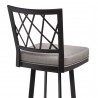 Giselle Contemporary 26" Counter Height Barstool - Back CLose-Up