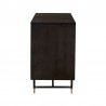 Armen Living Gatsby Oak and Metal Buffet Cabinet Side
