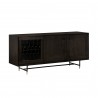 Gatsby Oak and Metal  Buffet Cabinet - Angled