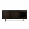 Armen Living Gatsby Oak and Metal Buffet Cabinet Front