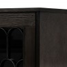 Gatsby Oak and Metal  Buffet Cabinet - Edge Close-Up