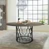Armen Living Gatsby Metal Round Dining Table 