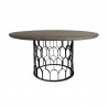 Gatsby Concrete and Metal Round Dining Table