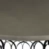 Gatsby Concrete and Metal Round Dining Table - Tabletop Close-Up - Gatsby Concrete and Metal Round Dining Table - Tabletop Close-Up
