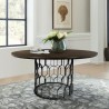 Gatsby Oak and Metal Round Dining Table - Lifestyle