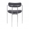 Armen Living Gwen Contemporary Dining Chair in Chrome Finish with Gray Faux Leather - Set of 2 05