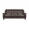 Armen Living Hayward 82" Genuine Espresso Leather Power Reclining Sofa Front